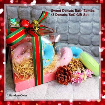 Lets BLOOM Sweet Donut Bath Salt Ball Gift Set