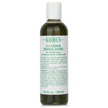 Cucumber Herbal Alcohol-Free Toner - For Dry or Sensitive Skin Types