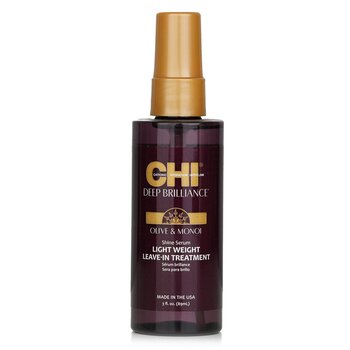 CHI Deep Brilliance Olive & Monoi Shine Serum Light Weight Leave-In Treatment