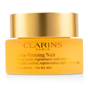 Extra-Firming Nuit Wrinkle Control, Regenerating Night Rich Cream - For Dry Skin