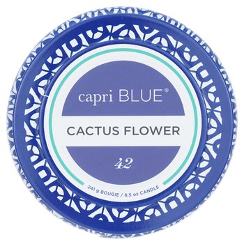 Printed Travel Tin Candle - Cactus Flower