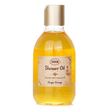 Sabon Shower Oil - Ginger Orange (Plastic Bottle)