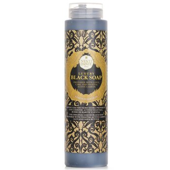 Nesti Dante Luxury Liquid Black Soap With Vegetal Active Carbon (Shower Gel) (Limited Edition)