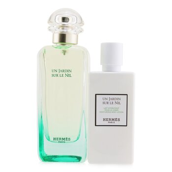 Un Jardin Sur Le Nil Coffret: Eau De Toilette Spray 100ml/3.3oz + Moisturizing Body Lotion 80ml/2.7oz