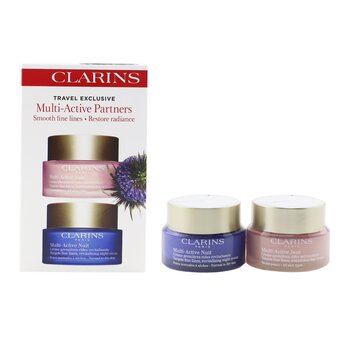 Clarins Multi-Active Partners Set: Multi-Active Day Cream 50ml + Night Cream 50ml