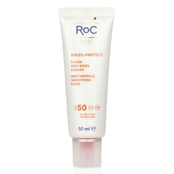 ROC Soleil-Protect Anti-Wrinkle Smoothing Fluid SPF 50 UVA & UVB (Visibly Reduces Wrinkles)
