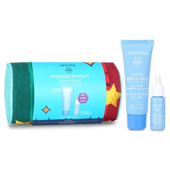 Hydrating Bouquet (Aqua Beelicious- Light Texture) Gift Set: Hydrating Gel-Cream 40ml+ Hydrating Booster 10ml+ Pouch (Exp. Date: 05/2024)