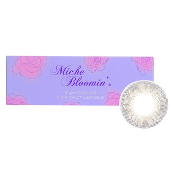 Miche Bloomin Quarter Veil 1 Day Color Contact Lenses (107 Clear Grege) - 0.00