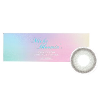 Miche Bloomin Iris Glow 1 Day Color Contact Lenses (506 Opal Gray) - 0.00