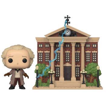 Funko POP Town: Back to the Future, Doc with Clock Tower Toy Figures