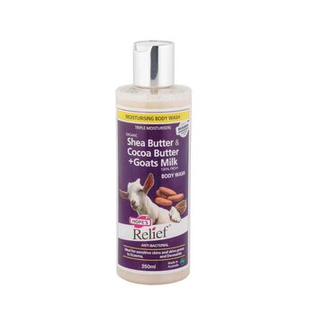 Hopes Relief Goat Milk, Shea & Cocoa Butter Body Wash 250ml (Made in Australia)