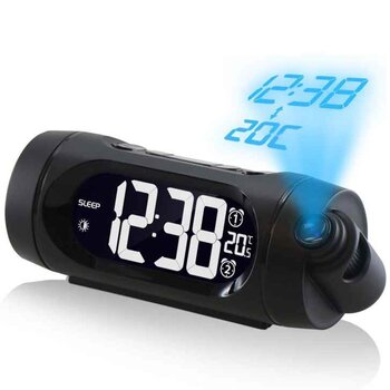Nid Model R0713P    LCD Clock Radio with Dual Alarm & Projection of Time- # Fixed Size