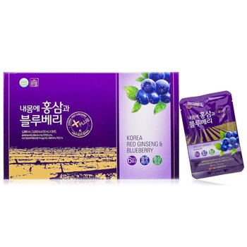 Bulrogeon Korean Red Ginseng and Blueberry Drink Gift Set (30pcs)