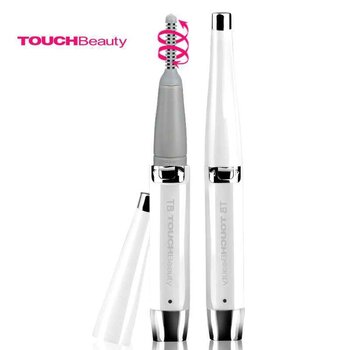 TOUCHBeauty UK 360 degree Rotating Heated Eyelash Curler (TB-1218)- # White/Silver