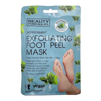 Beauty Formulas Peppermint Exfoliating Foot Peel Mask