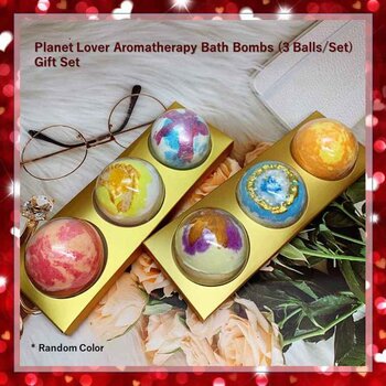 Planet Lover Aromatherapy Bath Bombs 3 Pcs Gift Set