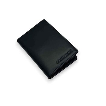 Leatheraft IRVIN Business Italian Bridle Leather Card Wallet / Case(black)