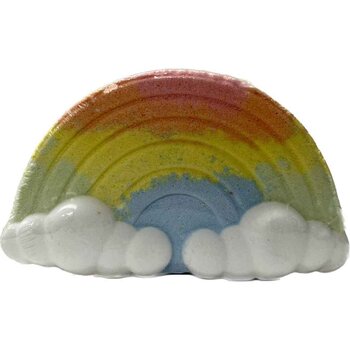 Cloudy Rainbow Bath Bomb-White Team