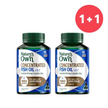 Natures Own ?1+1 Set?4 in 1 Concentrated Fish Oil 90 Capsules