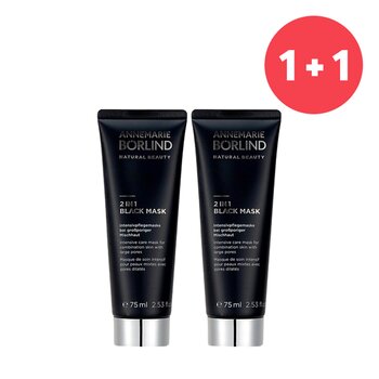 Annemarie Borlind ?1+1 Set?2 In 1 Black Mask - Intensive Care Mask For Combination Skin with Large Pores