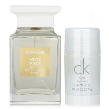 Tom Ford Private Blend White Suede Eau De Parfum Spray X Calvin Klein CK One Deodorant Stick