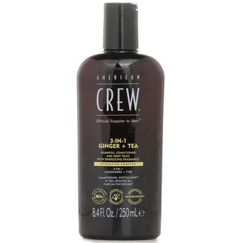 American Crew 3-in-1 Ginger + Tea Shampoo, Conditoner And Body Wash