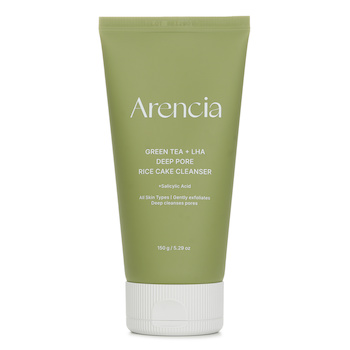 Arencia Green Tea + LHA Deep Pore Rice Cake Cleanser