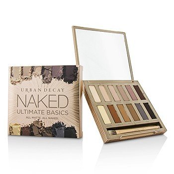 Naked Ultimate Basics Eyeshadow Palette: 12x Eyeshadow, 1x Doubled Ended Blending and Smudger Brush